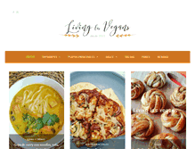 Tablet Screenshot of livinglasvegans.com